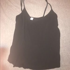 black flowy tank